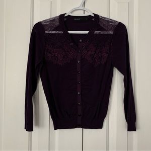 Karen Millen Purple Cardigan